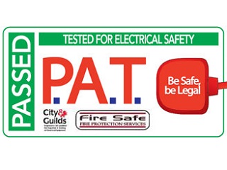 Electrical equipment PAT tested